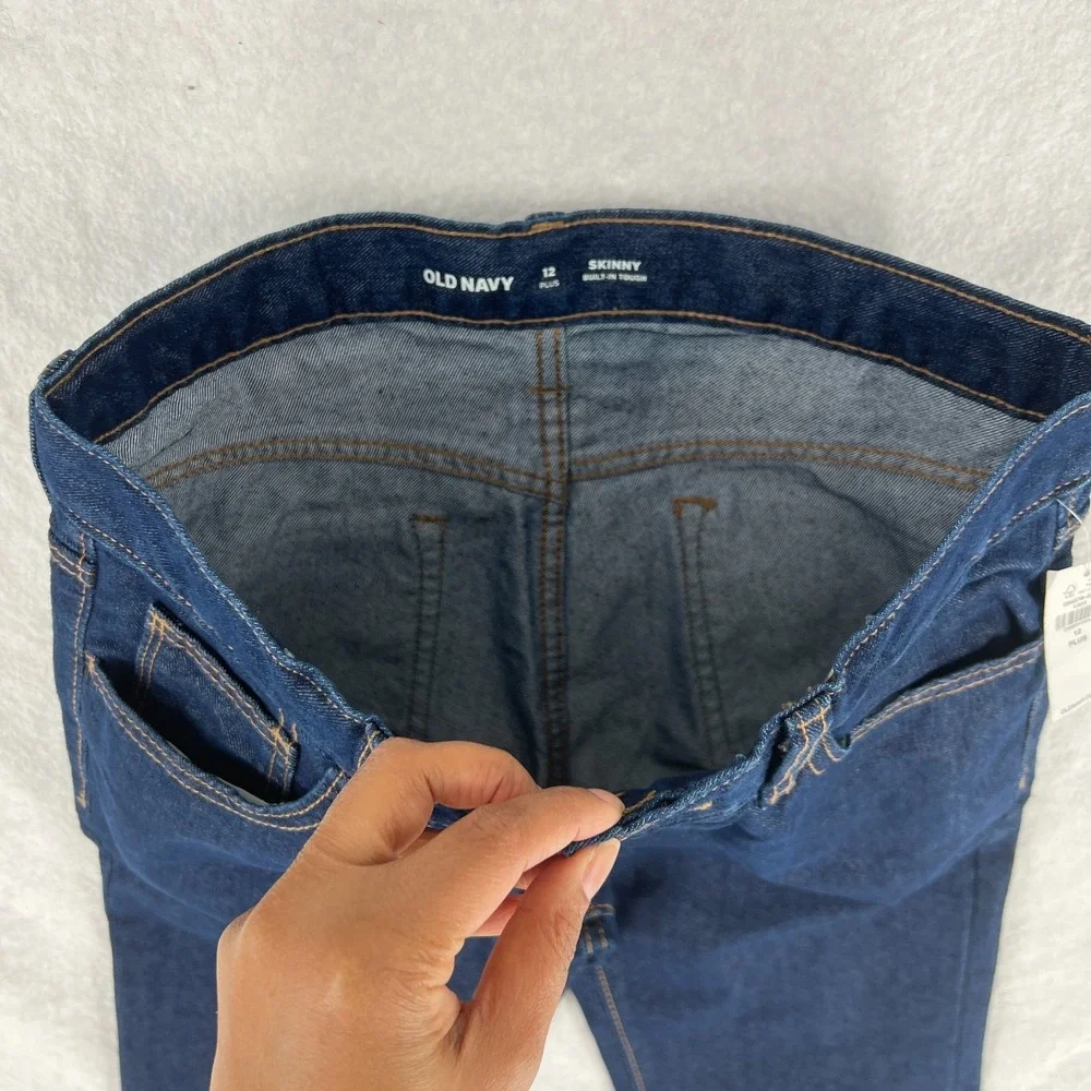Old Navy Built In Tough Wow Skinny Non Stretch Jeans Boys 12 Plus Blue Denim‎